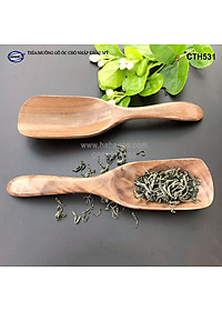 Thìa/Muỗng xúc trà gỗ Óc Chó (15cm) CTH531 - Dùng xúc cafe, xúc gia vị, ăn uống sạch, decor trang trí