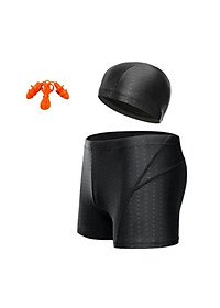 Quần Bơi Nam Thiết Kế Vảy Cá Mập Yesure Chống Thấm Nước , Nhanh Khô  Tặng Kèm Nón Bơi và Bịt Tai Silicon Cao Cấp