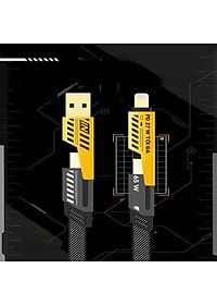 Cáp Sạc 4 Trong 1 đa năng dài 1 mét - công suất 65W, dùng cho nhiều dòng điện thoại 