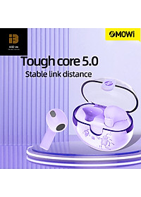 Tai nghe True Wireless XMOWI T2 Bluetooth5.0, điều khiển cảm ứng, chế độ gaming, hỗ trợ nghe đơn hoặc đôi 2 bên tai với micro HD chống ồn dành cho IOS và Android- Hàng Chính Hãng