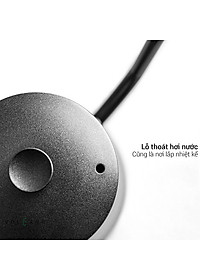 Ấm bình rót nước nóng pha cà phê bằng inox, cán gỗ CAFE DE KONA