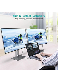 Hub type c chia cổng  Dual Type-C 7 in 1 hỗ trợ sạc nhanh 100W cho Macbook / laptop Type-C hiệu CHOETECH M23 ra 3 cổng USB 3.0, 1 cổng USB 2.0, Cổng đọc thẻ SD & Micro SD, sạc nhanh chuẩn Thunderbolt 3 0 - Hàng chính hãng