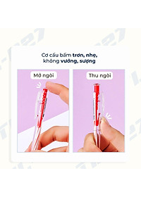 Combo 10-15-20 Bút Bi Thiên Long TL-027 - Mực Xanh/Đen/Đỏ