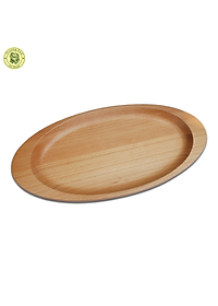 Khay Dĩa Gỗ Hình Oval Có Tay Cầm 30Cm TL75 - Đồ Gỗ Nhà Bếp Thương Hiệu Trường Sơn