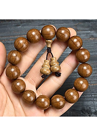 VÒNG TAY CHUỖI GỖ LỤC ĐẠO MỘC LIÊN HOA 15 ly TẶNG HỘP ĐỰNG