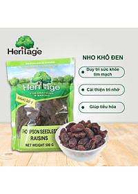 Nho Thomson khô không hạt loại 1,  size lớn Heritage chính hãng , hủ 300g,gói 500g, 1kg - THOMPSON SEEDLESS RAISINS