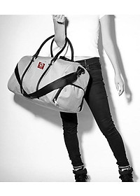 Combo Túi Du Lịch HARAS HRTK201 (26 x 46 cm) - Xám + Túi Đeo Chéo HARAS HRTK147 (16 x 24 cm) - Xám