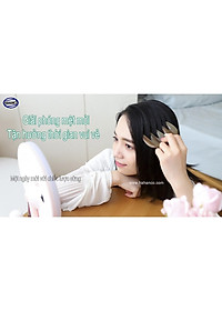 Lược sừng đen 5 răng mát xa (Size: S - 9cm) COH144B - Massage đầu giúp lưu thông khí huyết - Chăm sóc tóc