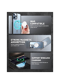 Ốp Lưng SUPCASE Hỗ Trợ Sạc Từ Tính Unicorn Beetle MAG Slim Clear Dành Cho iPhone 13ProMax - Hàng Chính Hãng