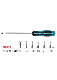 Tô vít cỡ nhỏ mũi dẹt Megadora No.910 Vessel sản xuất tại Nhật Bản