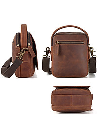 Túi đeo chéo nam DA BÒ THẬT phong cách mới  - BEE GEE TDCN9197