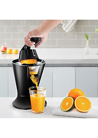 Máy Vắt Cam Tự Động Lock&Lock EJJ256BLK 85W Cần Gạt Đòn Bẩy Với Tay Cầm Mềm Dễ Sử Dụng - Hàng Chính Hãng Tặng Combo Ống Hút + Cọ Rửa