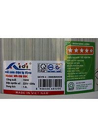 Nồi Cơm Điện Tự Động Nắp Gài Aidi MR-SM 09K (1,8 lít) - Màu Ngẫu Nhiên - Chính Hãng