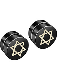 Bông tai nam châm họa tiết sao không cần xỏ lỗ