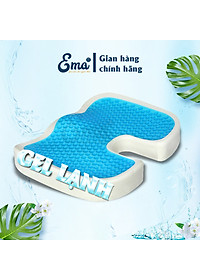 Đệm ngồi ghế văn phòng chống đau xương cụt, ê mông, thâm mông, xệ mông cho dân văn phòng, lái xe, học sinh - Thương hiệu EMA - Loại cao cấp có gel tản nhiệt