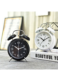 Đồng Hồ Báo Thức Để Bàn Phong Cách Vintage, 2 Quả Chuông To - Hàng Chính Hãng