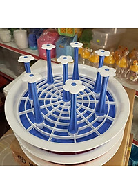 Khay cắm cốc tròn có hứng nước cao cấp ( Giao màu ngẫu nhiên )