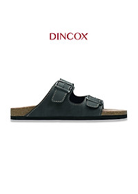 Dép Đế Trấu Nam 2 Khóa Charcoal DC01 Dincox