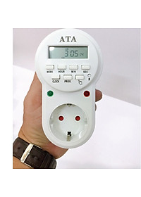 Ổ cắm hẹn giờ ATA AT-08C dạng kỹ thuật số - Hàng chính hãng