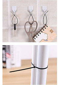 Túi 100 Dây Thít Nhựa Dây Rút Lạt Nhựa Buộc Treo Đánh Dấu Cố Định Vật Dụng 3x150 4x250 Tiện Lợi