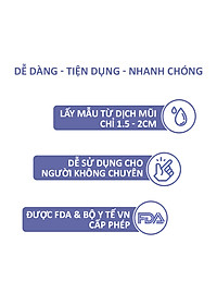 QuickVue Covid-19 Test nhanh tại nhà - Hộp 2 kit (lấy mẫu mũi chỉ 1.5 - 2cm không gây đau) - Hàng Mỹ chính hãng