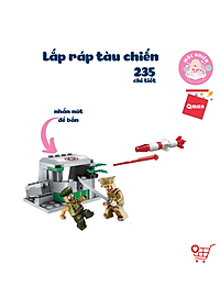 Đồ chơi xếp hình, lắp ráp tàu chiến Qman 1720 - Cuộc xung đột bờ biển (235 mảnh ghép)
