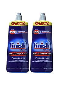 Combo 2 chai nước làm bóng finish 1150ml dùng cho máy rửa bát chén 