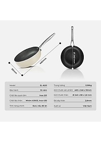 Chảo chống dính Full induction Elmich Hera