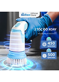 Máy Cọ Rửa Điện Cầm Tay Đa Năng Mifan K3 25W - Kèm 4 Đầu Chổi, Pin Sạc 2000mAh, Chống Nước IPX7, Tốc Độ 500rpm, Bảo Hành 12 Tháng
