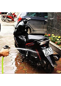 Bộ vòi xịt tăng áp 3 lần rửa xe tưới cây điều chỉnh mức nước tiết kiệm nước đa năng 206400