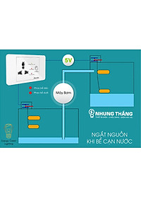 Ổ Cắm Máy Bơm An Toàn Rạng Đông OC03.MB 16A  - Ổ Cắm Chống Giật Cấp N guồn 5V Cho Phao Điện - Công Suất 1500W