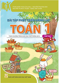 Combo Bài Tập Phát Triển Năng Lực Toán Lớp 1 Tập 1+2 (HEID)