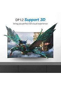 Ugreen UG10245DP102TK 1.5M Màu Đen Cáp 2 Đầu Displayport chuẩn V1.2 thuần đồng - HÀNG CHÍNH HÃNG