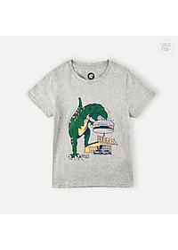 Áo thun bé trai BIGFOX - MISS MEOW size đại, áo cho bé chất cotton phong cách Âu Mỹ in Khủng Long 11 - 40 kg QATE 01