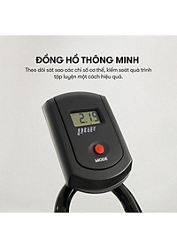 Xe đạp tập thể dục tại nhà Kingsport BK-5806, tích hợp đồng hồ thông minh đo nhịp tim và các thông số khi tập luyện, cân nặng phù hợp từ dưới 70-75kg