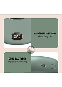 Quạt Mini Tích Điện Đeo Cổ Thời Trang Besti Y01,  3 Tốc Độ Gió Siêu Mát, Chạy Siêu Êm, Dung Lượng Pin 2000mAh, Phù Hợp Khi Chạy Bộ, Đi Du Lịch , Văn Phòng, Đi Chơi- Hàng Chính Hãng
