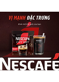 [Tặng Hũ Thủy Tinh NESCAFÉ (Tet 26) NESCAFE 750ml] Cà phê Hòa tan NESCAFÉ CAFÉ VIỆT 35 gói Vị Mạnh đặc trưng