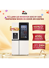 Tủ lạnh LG Inverter 635 lít GR-X257BG - Hàng Chính Hãng (Chỉ giao HCM)