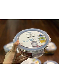 Combo 2 hộp thủy tinh chữ nhật Hokkaido 640ml