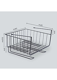 Kệ Sắt Đa Năng Treo Gầm Bàn Kệ Tủ Đồ dùng cá nhân một cách gọn, gàng, tránh thất lạc (tặng kèm móc khóa người dơi)