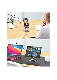 Giá Đỡ Ipad Hợp Kim Nhôm Để Bàn Xoay 360 Độ Cho Điện Thoại, Máy Tính Bảng L01 - Hàng chính hãng