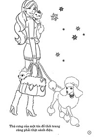 Bộ Sách Tô Màu Khổ Lớn Berbie - 50 Đề Can Bóc Dán Đề Can (Bộ 3 Cuốn)