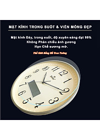 Đồng Hồ EASTAR Tròn Kim Điện tử Viền Mỏng - Máy KIM TRÔI - LỊCH Vạn Niên và NHIỆT KẾ Điện tử