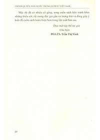 Chính Quyền Nhà Nước Trong Lịch Sử Việt Nam Trong Lịch Sử Việt Nam (1527-1802) (Tái bản có sửa chữa)