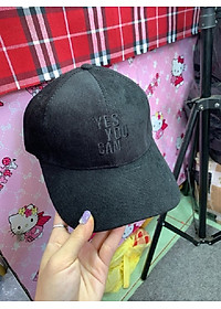 Mũ Lưỡi Trai YES YOU CAN Chất Gân Thoáng Mát
