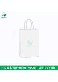 MTG0 MTG0T - 16x13x6 cm - Combo 25 túi giấy Kraft Nhật cao cấp