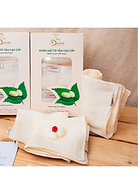 Tussar Silk Towel - Khăn Mặt Tơ Tằm Cao Cấp SenSilk– Combo Happy Family3 (3 khăn) - Khăn mặt tơ tằm tự nhiên 100% 