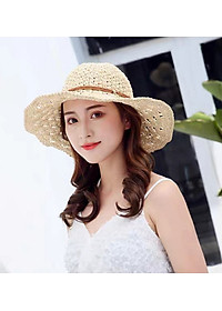 Mũ rộng vành chống nắng đi biển gấp gọn. Nón rộng vành chống nắng đi biển gấp gọn. Mũ đi biển rộng vành. Nón đi biển rộng vành chống tia UV thời trang Hàn Quốc dona21033018