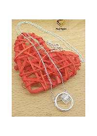 Dây chuyền bạc Ý 925 Huệ Ngân - Đôi tình nhân PP1325