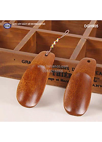 Đón giày Gỗ Hương/Gõ đỏ vân gỗ đẹp, có thể bỏ túi tiện dụng (DGH905) hàng xuất khẩu, kiểu dáng nhỏ gọn - HAHANCO